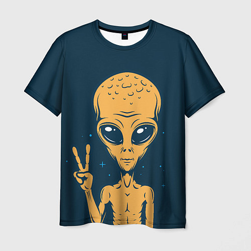 Мужская футболка Привет их космоса / 3D-принт – фото 1