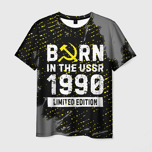 Мужская футболка Born In The USSR 1990 year Limited Edition / 3D-принт – фото 1