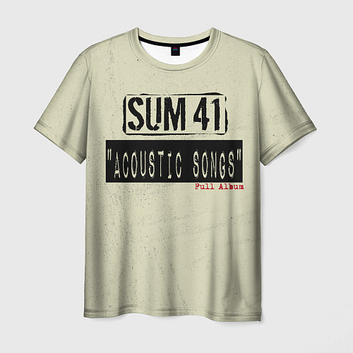 Мужская футболка Sum 41 - The Acoustics Full Album / 3D-принт – фото 1