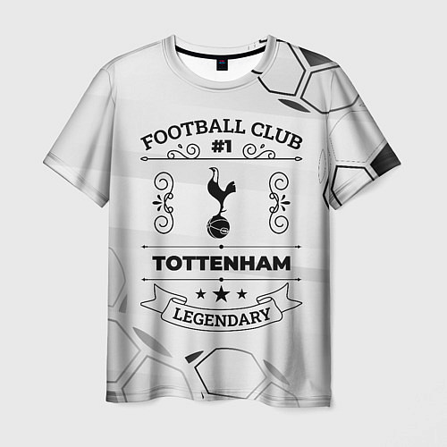 Мужская футболка Tottenham Football Club Number 1 Legendary / 3D-принт – фото 1