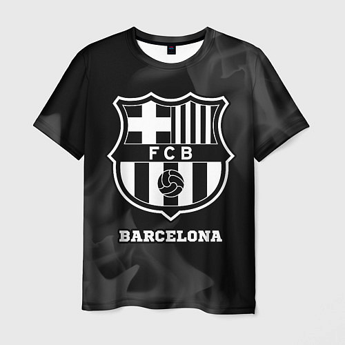 Мужская футболка Barcelona Sport на темном фоне / 3D-принт – фото 1