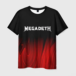 Футболка мужская Megadeth Red Plasma, цвет: 3D-принт