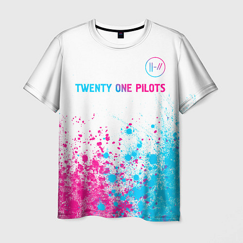 Мужская футболка Twenty One Pilots Neon Gradient / 3D-принт – фото 1