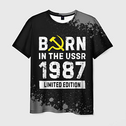 Футболка мужская Born In The USSR 1987 year Limited Edition, цвет: 3D-принт