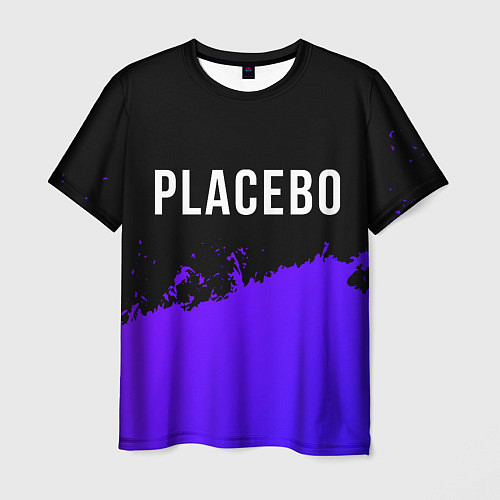 Мужская футболка Placebo Purple Grunge / 3D-принт – фото 1