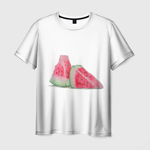 Мужская футболка Дольки арбуза / 3D-принт – фото 1