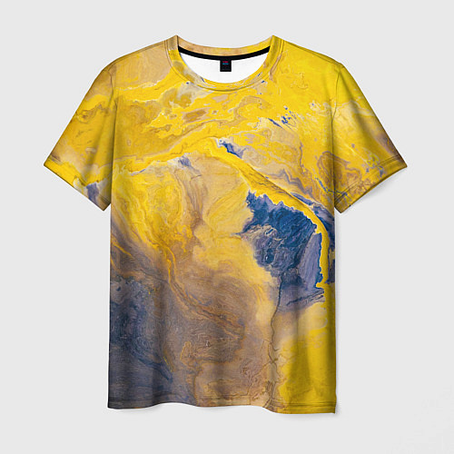 Мужская футболка Пожар Красок / 3D-принт – фото 1