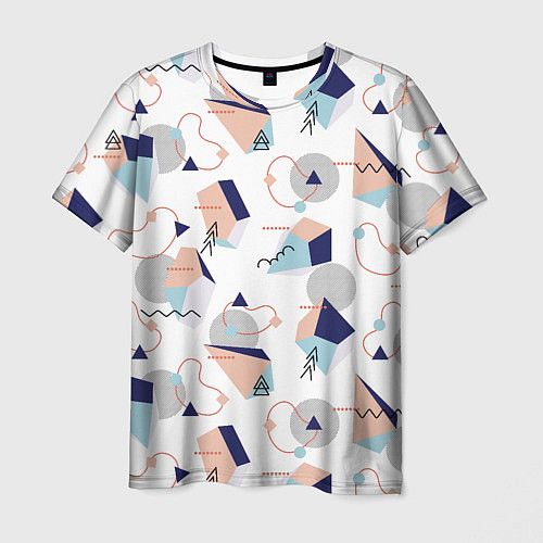 Мужская футболка Многоугольники и Круги / 3D-принт – фото 1
