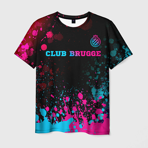 Мужская футболка Club Brugge Neon Gradient - FS / 3D-принт – фото 1