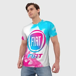 Футболка мужская Fiat Neon Gradient, цвет: 3D-принт — фото 2