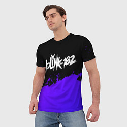 Футболка мужская Blink 182 Purple Grunge, цвет: 3D-принт — фото 2