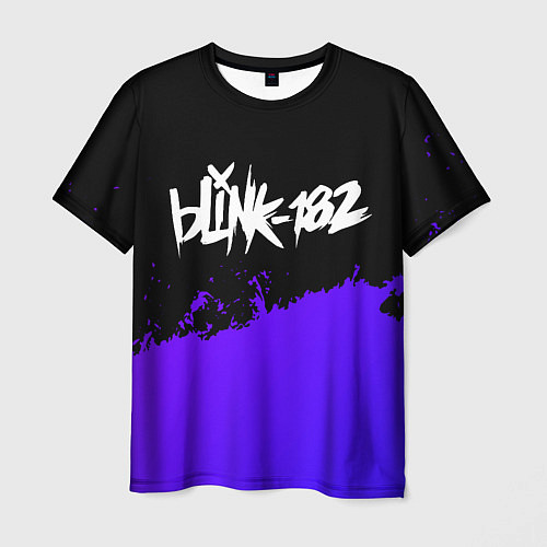 Мужская футболка Blink 182 Purple Grunge / 3D-принт – фото 1