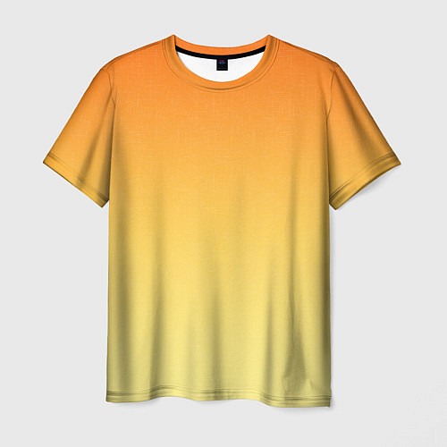Мужская футболка Оранжевый, желтый градиент / 3D-принт – фото 1