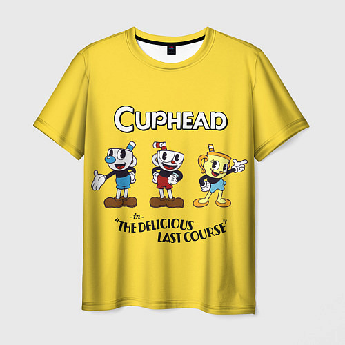 Мужская футболка Cuphead the delicious last course / 3D-принт – фото 1
