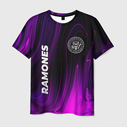 Футболка мужская Ramones Violet Plasma, цвет: 3D-принт