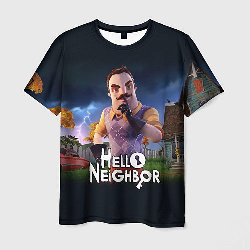 Мужская футболка Hello Neighbor игра Привет сосед / 3D-принт – фото 1