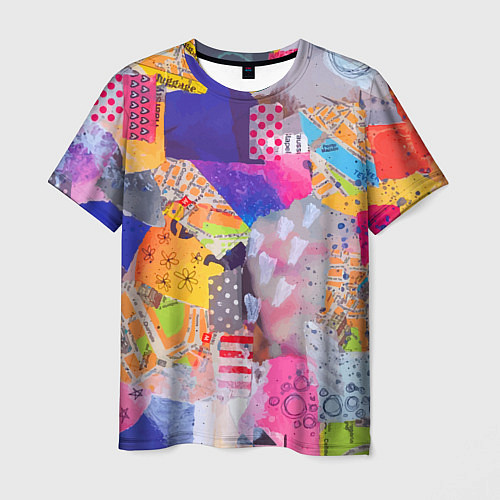Мужская футболка Patchwork quilt Fashion trend / 3D-принт – фото 1