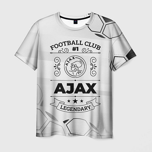 Мужская футболка Ajax Football Club Number 1 Legendary / 3D-принт – фото 1