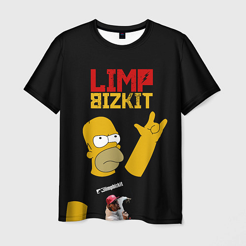 Мужская футболка Limp Bizkit Симпсоны / 3D-принт – фото 1
