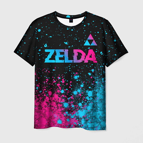 Мужская футболка Zelda Neon Triforce / 3D-принт – фото 1