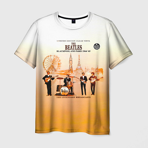 Мужская футболка The Beatles Blackpool And Paris 1964-65 / 3D-принт – фото 1