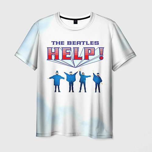 Мужская футболка The Beatles Help! / 3D-принт – фото 1