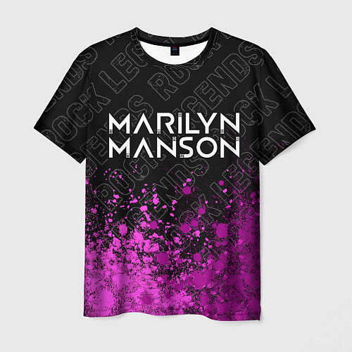 Мужская футболка Marilyn Manson Rock Legends / 3D-принт – фото 1
