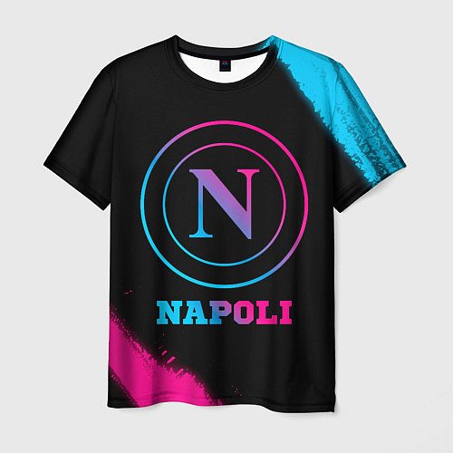 Мужская футболка Napoli FC Neon Gradient / 3D-принт – фото 1