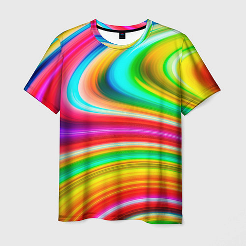 Мужская футболка Rainbow colors / 3D-принт – фото 1