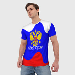 Футболка мужская Краснодар - ГЕРБ, цвет: 3D-принт — фото 2
