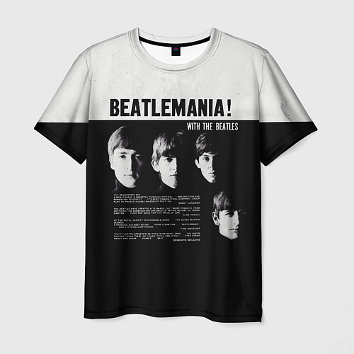 Мужская футболка With The Beatles Битломания / 3D-принт – фото 1