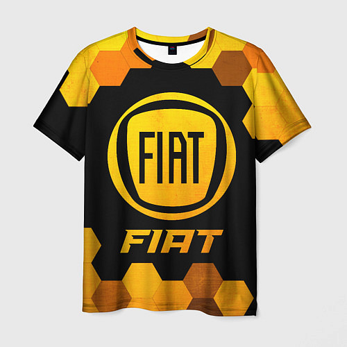 Мужская футболка Fiat - Gold Gradient / 3D-принт – фото 1