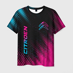 Футболка мужская Citroen - Neon Gradient, цвет: 3D-принт