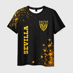 Мужская футболка Sevilla - Gold Gradient