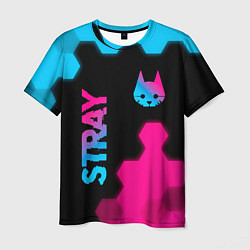 Футболка мужская Stray: Neon Gradient, цвет: 3D-принт