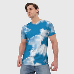 Футболка мужская Небо в облаках, цвет: 3D-принт — фото 2