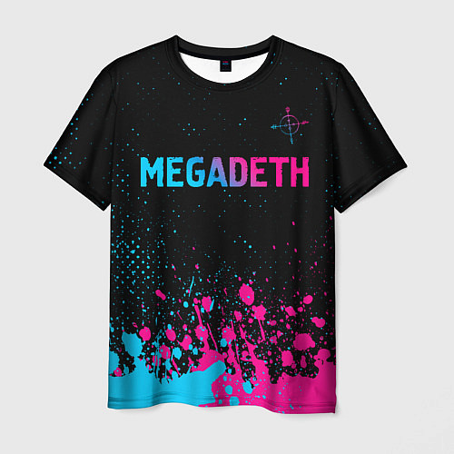 Мужская футболка Megadeth - neon gradient / 3D-принт – фото 1