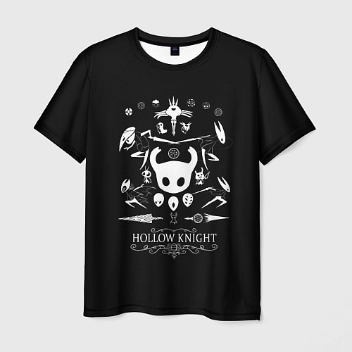 Мужская футболка Hollow Knight персонажи игры / 3D-принт – фото 1