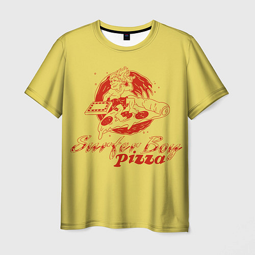 Мужская футболка Stranger Things 4 - Surfer boy pizza / 3D-принт – фото 1
