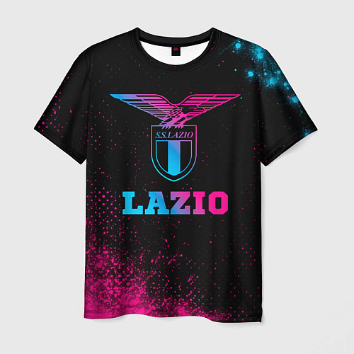 Мужская футболка Lazio - neon gradient / 3D-принт – фото 1