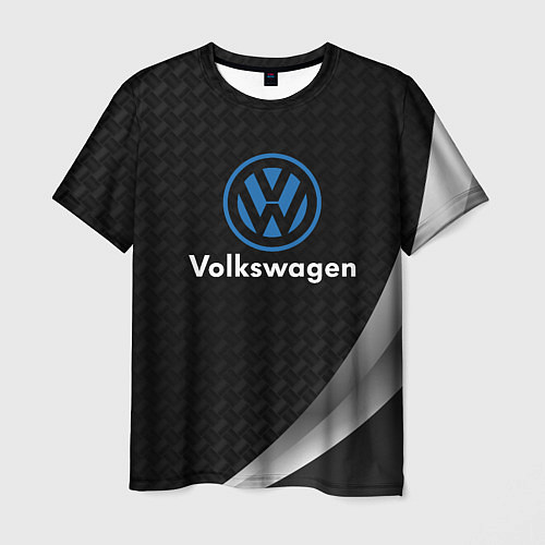 Мужская футболка Volkswagen абстракция / 3D-принт – фото 1