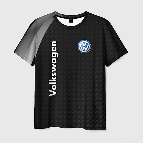 Мужская футболка Volkswagen карбон / 3D-принт – фото 1