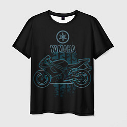 Футболка мужская Yamaha moto theme, цвет: 3D-принт