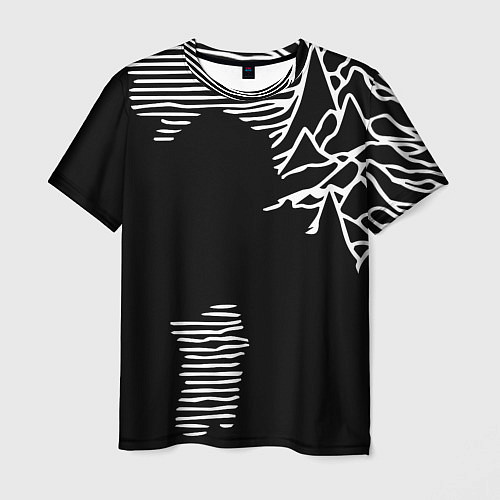 Мужская футболка Joy Division - неровность горы / 3D-принт – фото 1