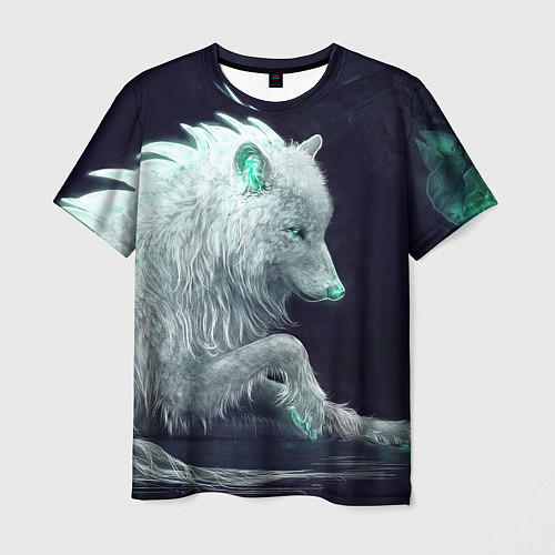 Мужская футболка Магическая волчица / 3D-принт – фото 1