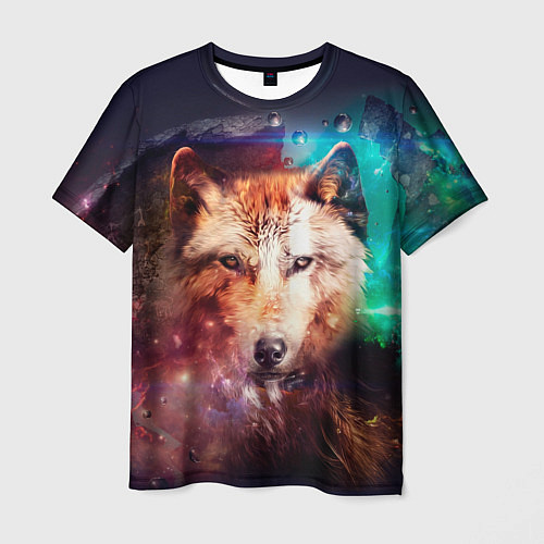 Мужская футболка Сказочная волчица / 3D-принт – фото 1