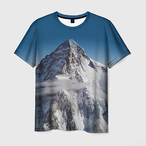 Мужская футболка Каракорум, К2, Чогори, 8614 м - вторая по высоте / 3D-принт – фото 1