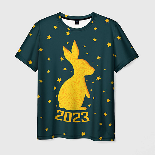 Мужская футболка Год кролика - 2023 / 3D-принт – фото 1