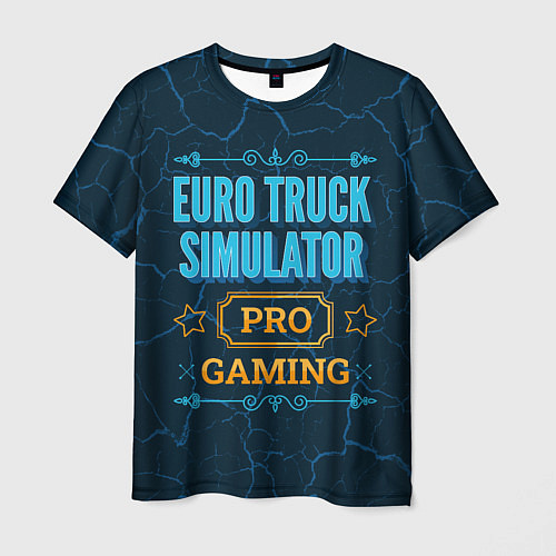 Мужская футболка Игра Euro Truck Simulator: pro gaming / 3D-принт – фото 1