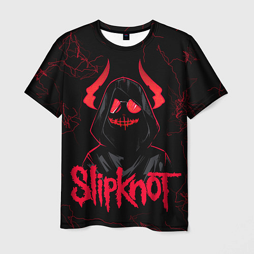 Мужская футболка Slipknot - rock forever / 3D-принт – фото 1